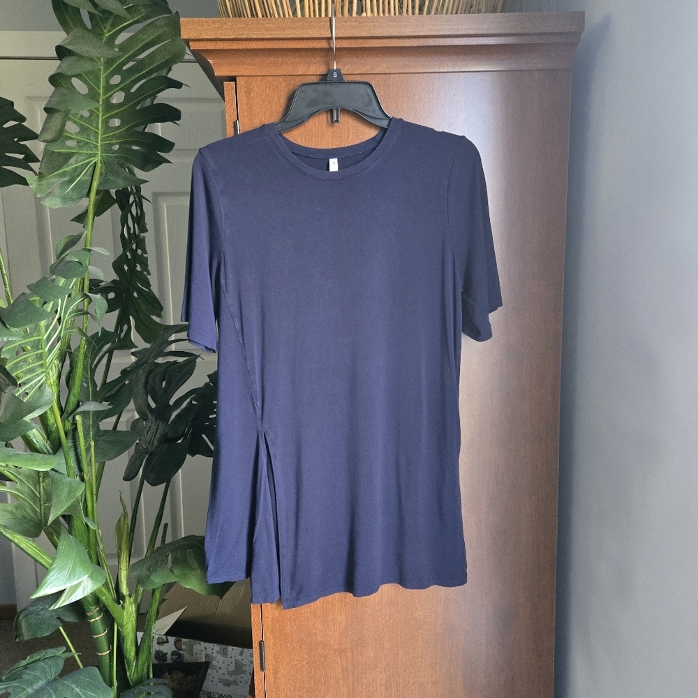 Fabletics Blue Asymmetrical Tee